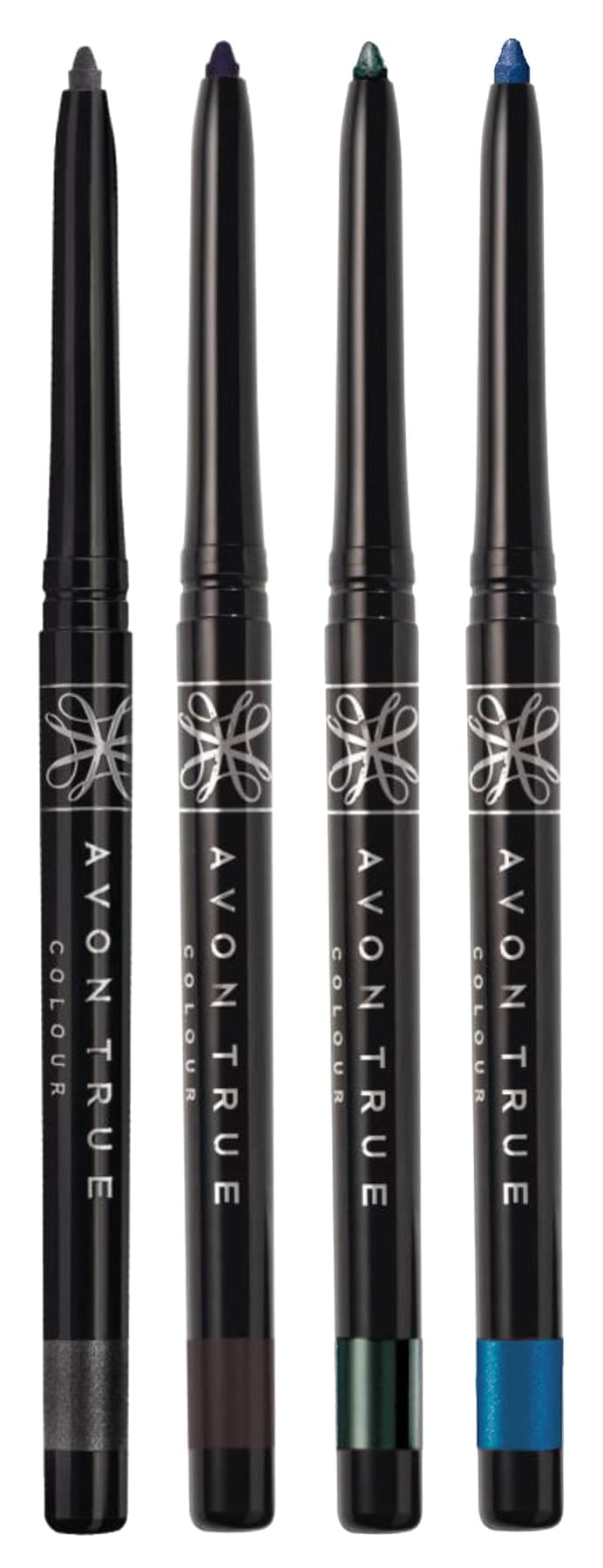 مجموعه مداد چشم درخشان Avon True Black Ice، Brown Sugar، Emerald Glow و Twilight Sparkle مجموعه مداد چشم درخشان Avon True Black Ice، Brown Sugar، Emerald Glow و Twilight Sparkle