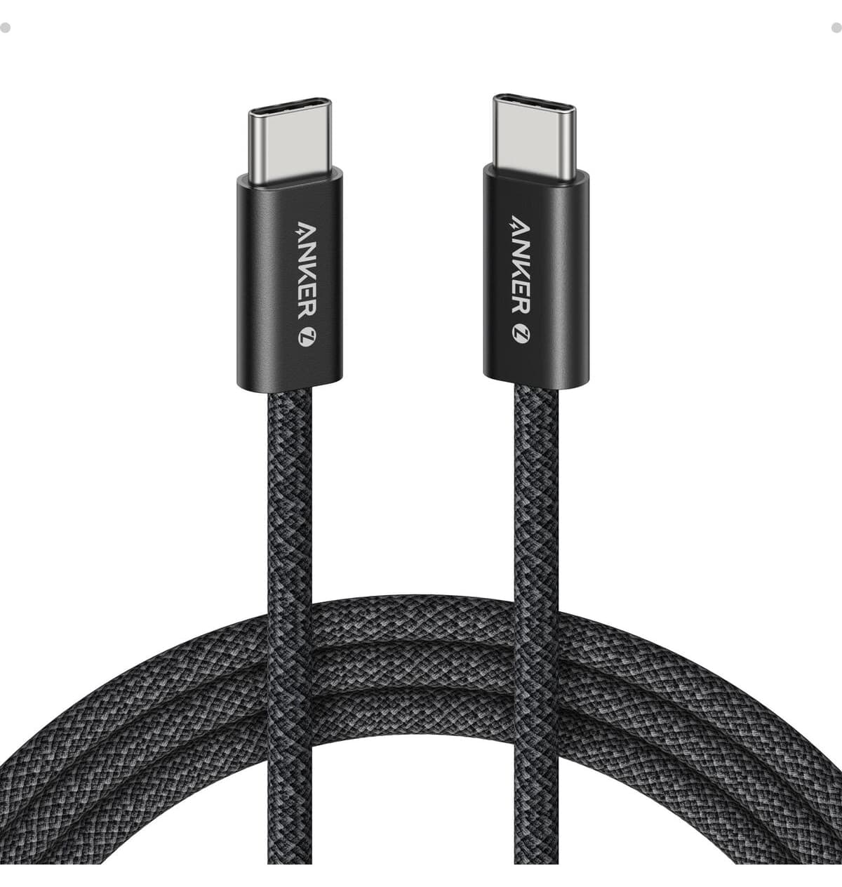 کابل شارژ سریع USB-C به USB-C Anker Zolo240W بافته مشکی ۱ متری مدل A8060 کابل شارژ سریع USB-C به USB-C Anker Zolo240W بافته مشکی ۱ متری مدل A8060