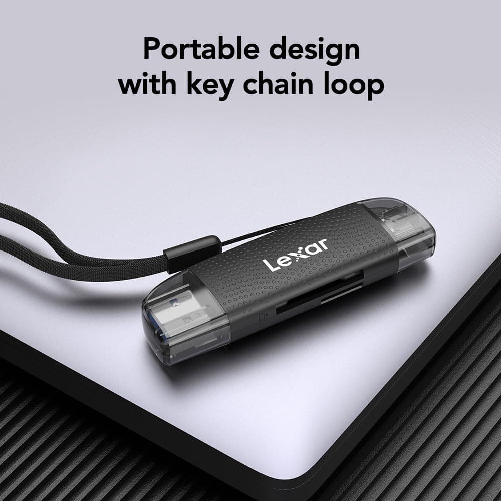 کارتخوان USB-A/C دوشیاره Lexar با سرعت انتقال تا 205MB/s، پشتیبانی از کارتهای SD و microSD مدل LRW310X-BNBNG کارتخوان USB-A/C دوشیاره Lexar با سرعت انتقال تا 205MB/s، پشتیبانی از کارتهای SD و microSD مدل LRW310X-BNBNG