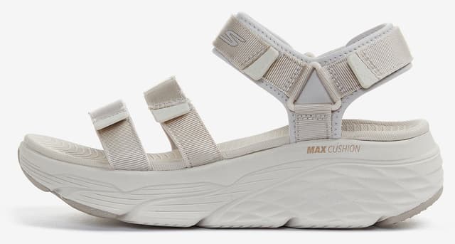 صندل زنانه Skechers مدل MAX CUSHIONING LURED رنگ طبیعی 140218 NAT صندل زنانه Skechers مدل MAX CUSHIONING LURED رنگ طبیعی 140218 NAT