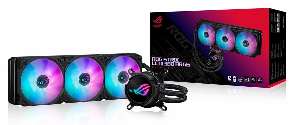 خنککننده مایع پردازنده ASUS ROG Strix LC III 360 ARGB 360mm AM5/1851P سیاه خنککننده مایع پردازنده ASUS ROG Strix LC III 360 ARGB 360mm AM5/1851P سیاه