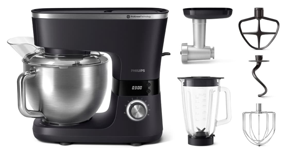روبات آشپزخانه Philips سری 7000 5.5 لیتری 1000 وات ProKnead تایمر هوشمند مدل HR7962/21 روبات آشپزخانه Philips سری 7000 5.5 لیتری 1000 وات ProKnead تایمر هوشمند مدل HR7962/21