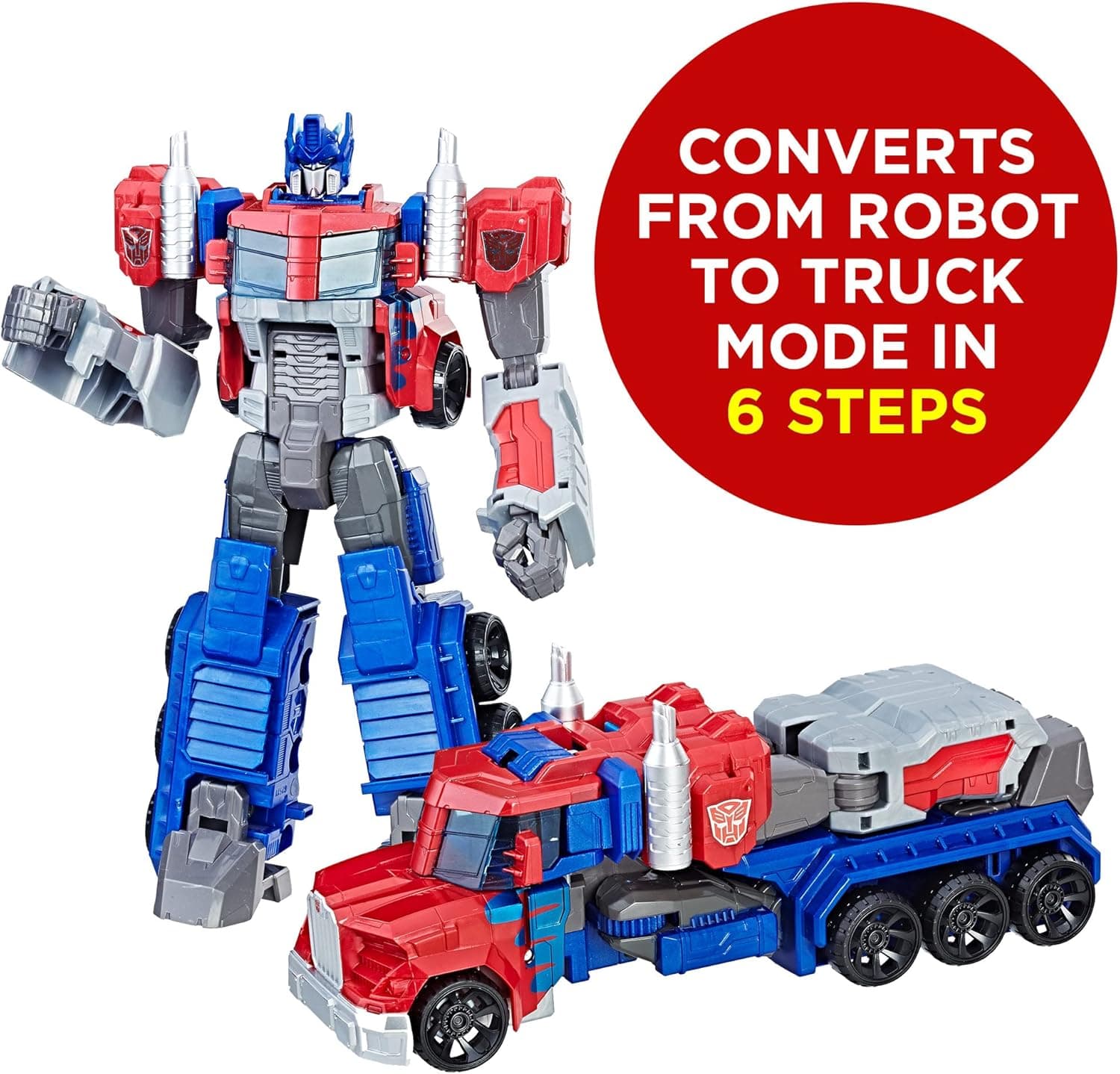فیگور اکشن اسباببازی Transformers Heroic Optimus Prime برای کودکان بالای 6 سال، تبدیلشونده به کامیون 11-inch فیگور اکشن اسباببازی Transformers Heroic Optimus Prime برای کودکان بالای 6 سال، تبدیلشونده به کامیون 11-inch