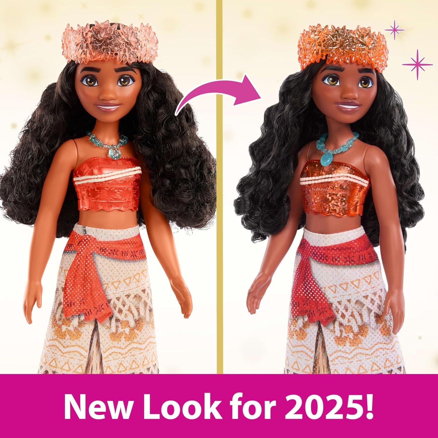 عروسک دخترانه Mattel Disney Princess مفصلدار Moana با لباس و لوازم جانبی درخشان مدل HLW05 عروسک دخترانه Mattel Disney Princess مفصلدار Moana با لباس و لوازم جانبی درخشان مدل HLW05