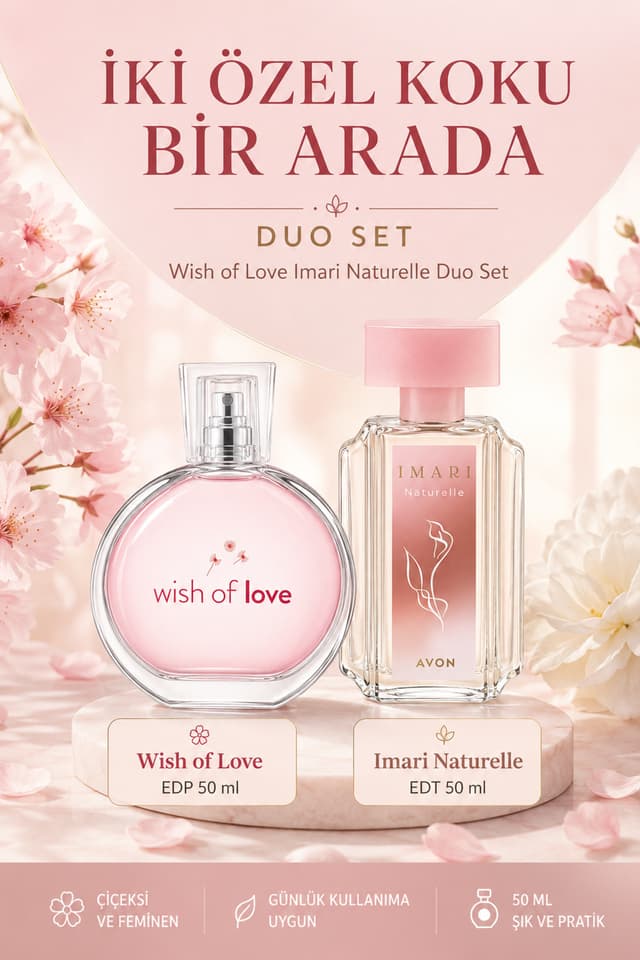 ست دوتایی Avon Wish of Love Imari Naturelle ست دوتایی Avon Wish of Love Imari Naturelle