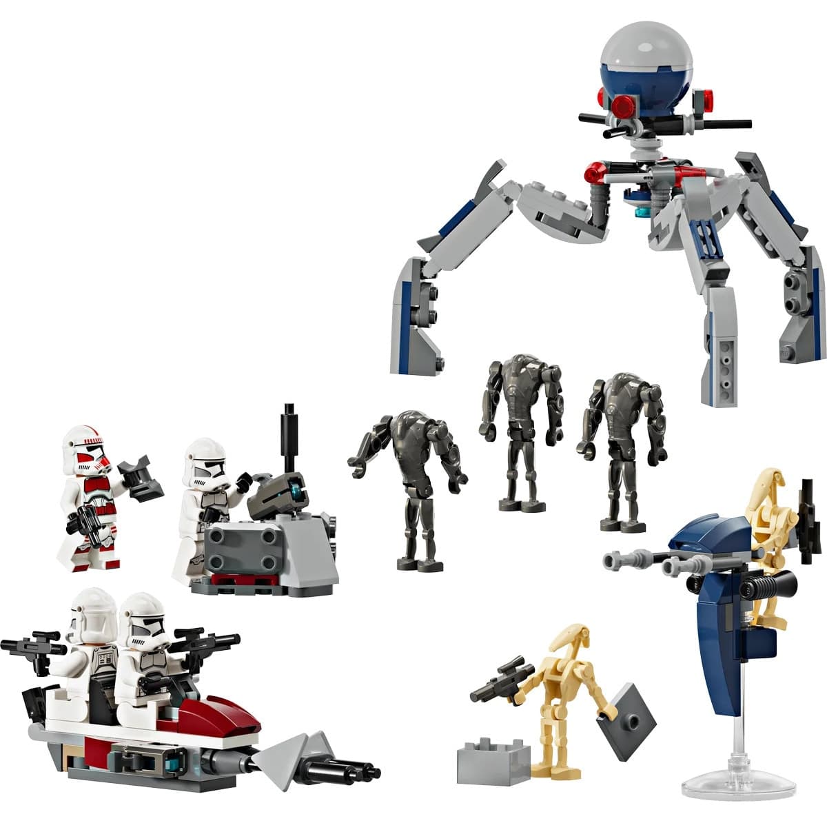 لگو Star Wars بسته نبرد Clone Trooper و Battle Droid مدل 75372 لگو Star Wars بسته نبرد Clone Trooper و Battle Droid مدل 75372