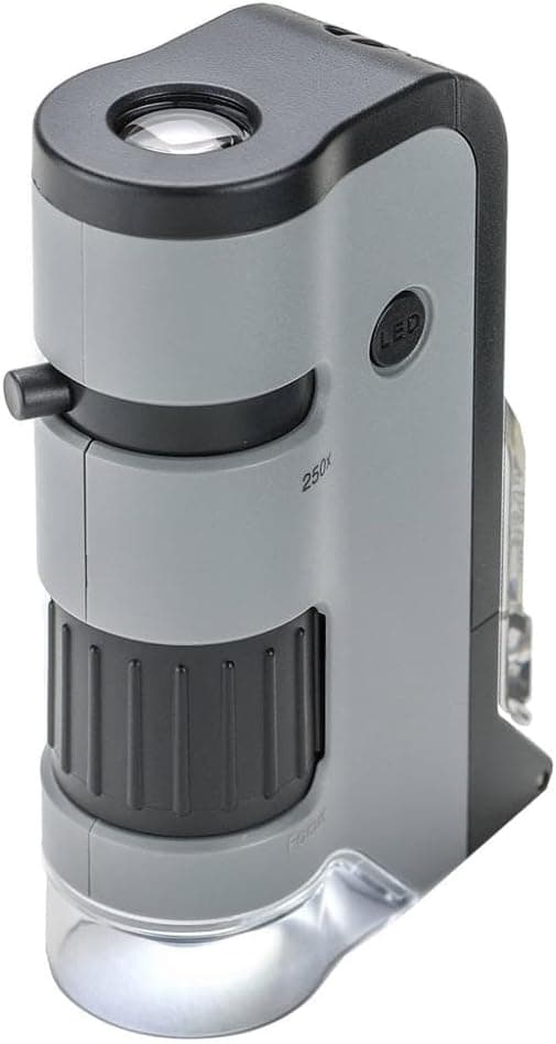 میکروسکوپ جیبی CARSON LED آداپتور گوشی کلیپسی خاکستری مدل MP-250 MicroFlip 100-250x میکروسکوپ جیبی CARSON LED آداپتور گوشی کلیپسی خاکستری مدل MP-250 MicroFlip 100-250x
