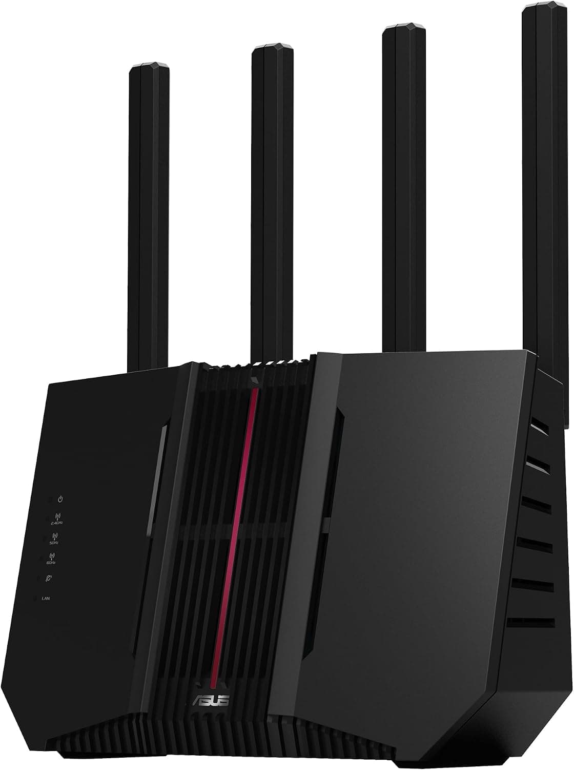روتر توسعهپذیر سهبانده ASUS با WiFi 7، پورت WAN 10G و 4 پورت 2.5G، مدل RT-BE92U، مشکی روتر توسعهپذیر سهبانده ASUS با WiFi 7، پورت WAN 10G و 4 پورت 2.5G، مدل RT-BE92U، مشکی