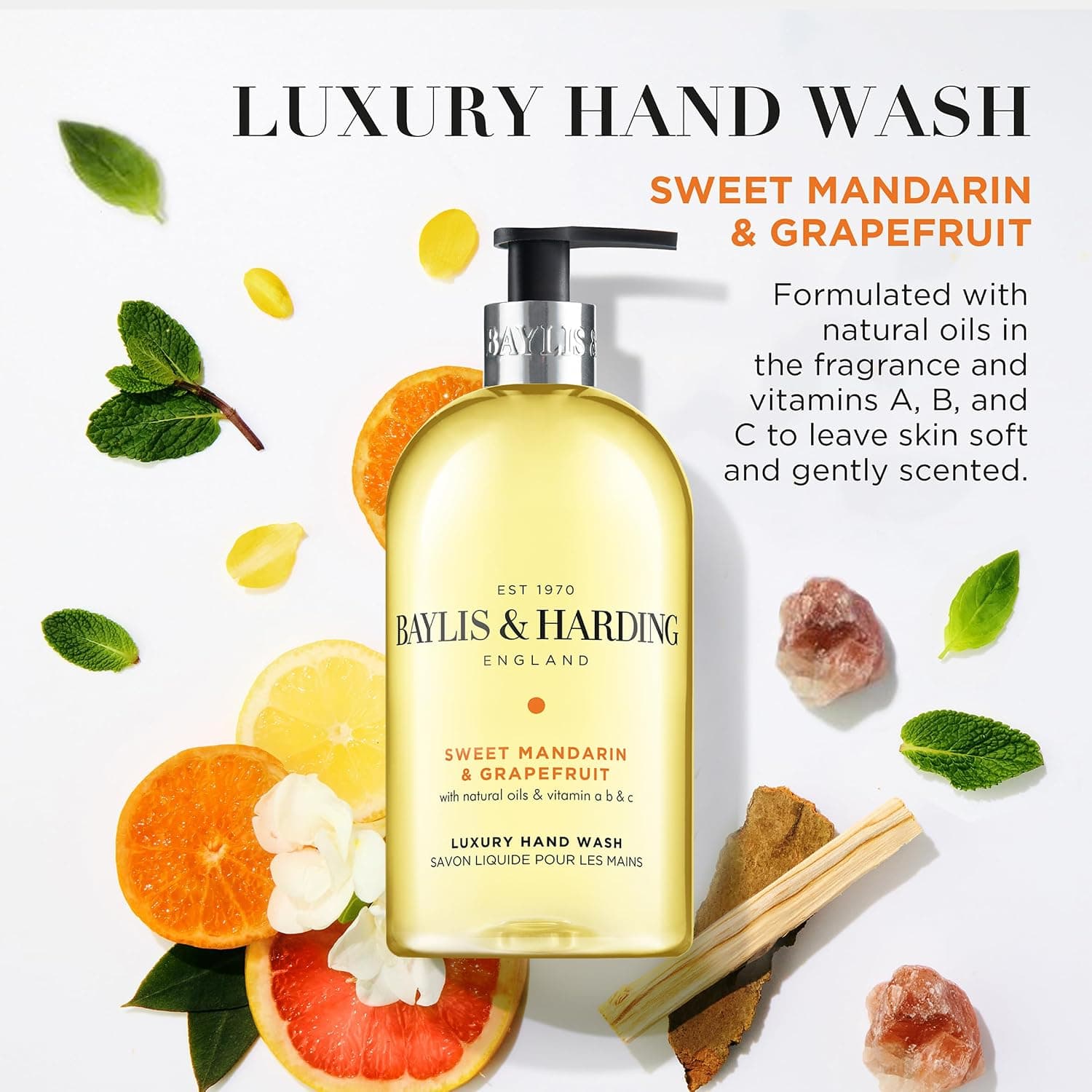 مایع دست Baylis & Harding رایحه نارنگی شیرین و گریپفروت 500 ml مایع دست Baylis & Harding رایحه نارنگی شیرین و گریپفروت 500 ml
