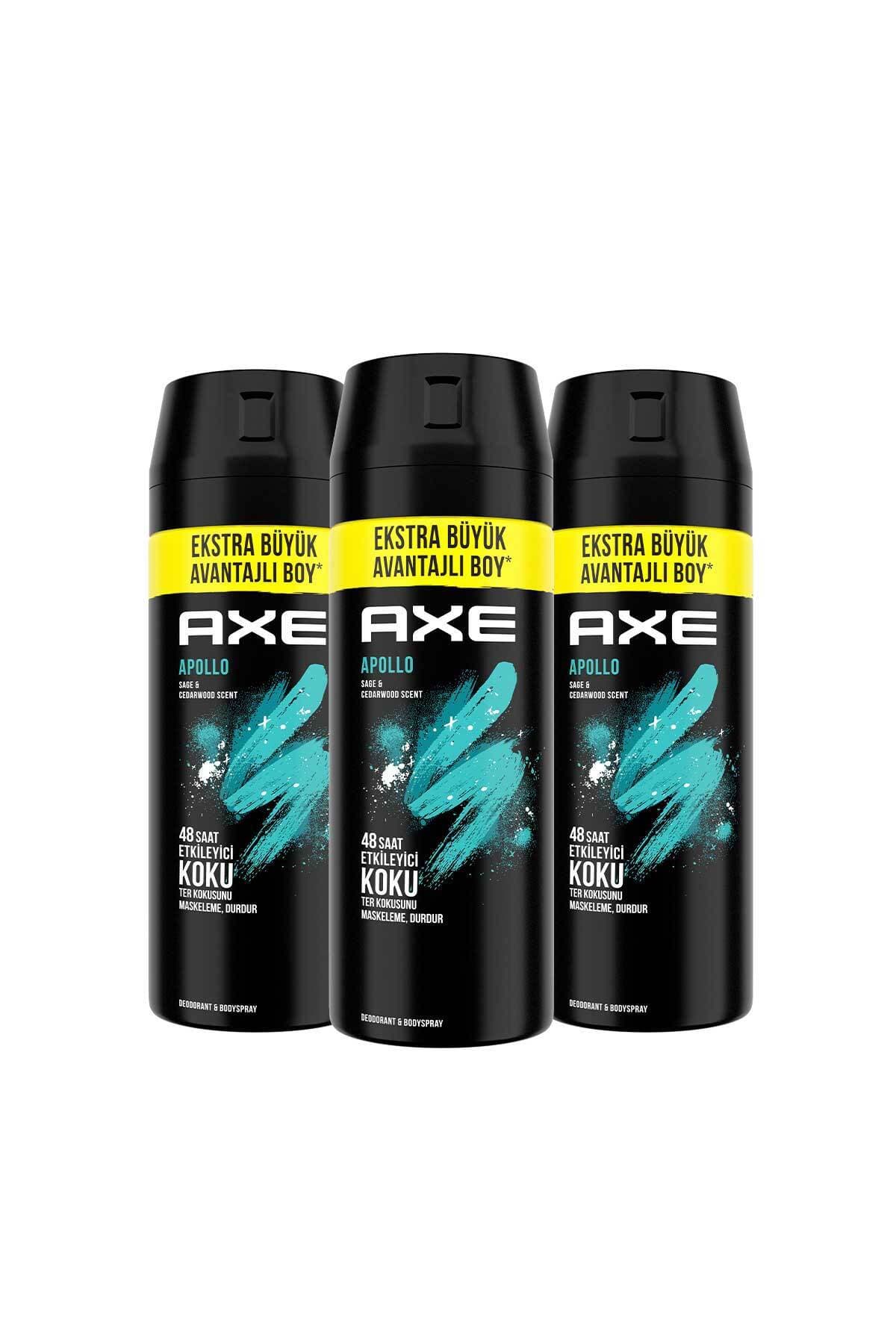 اسپری دئودورانت مردانه Axe با رایحه جذاب ۴۸ ساعته Apollo 200 ml x3 اسپری دئودورانت مردانه Axe با رایحه جذاب ۴۸ ساعته Apollo 200 ml x3