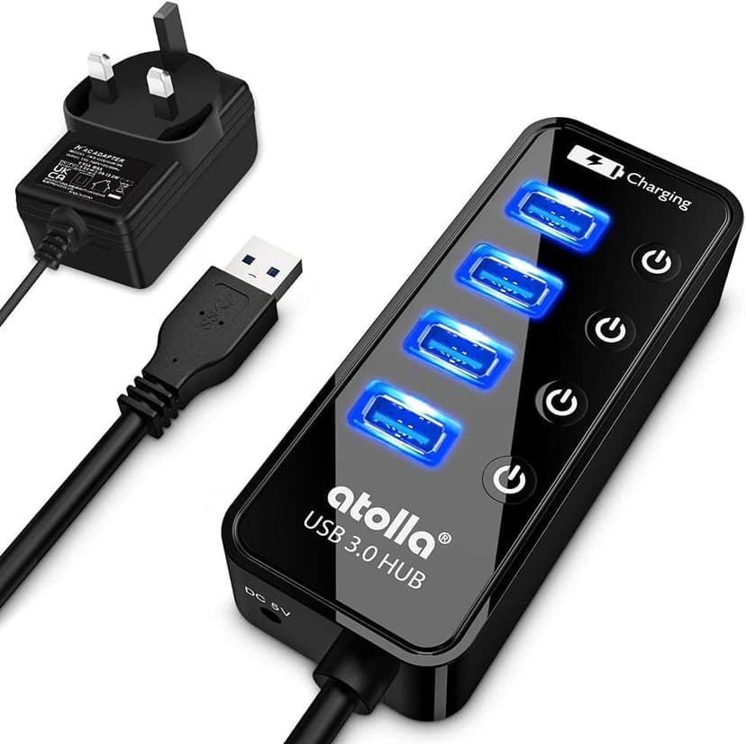 هاب USB 3.0 atolla با 4 پورت SuperSpeed و پورت شارژ هوشمند هاب USB 3.0 atolla با 4 پورت SuperSpeed و پورت شارژ هوشمند