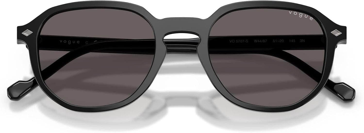 عینک آفتابی مردانه Vogue Eyewear مشکی مدل VO-0VO5707S-W44.87-51 عینک آفتابی مردانه Vogue Eyewear مشکی مدل VO-0VO5707S-W44.87-51