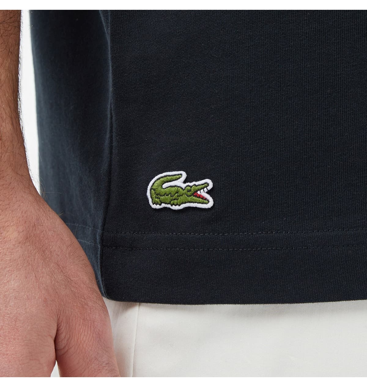 تیشرت مردانه Lacoste فیت گشاد یقه گرد مشکی تیشرت مردانه Lacoste فیت گشاد یقه گرد مشکی