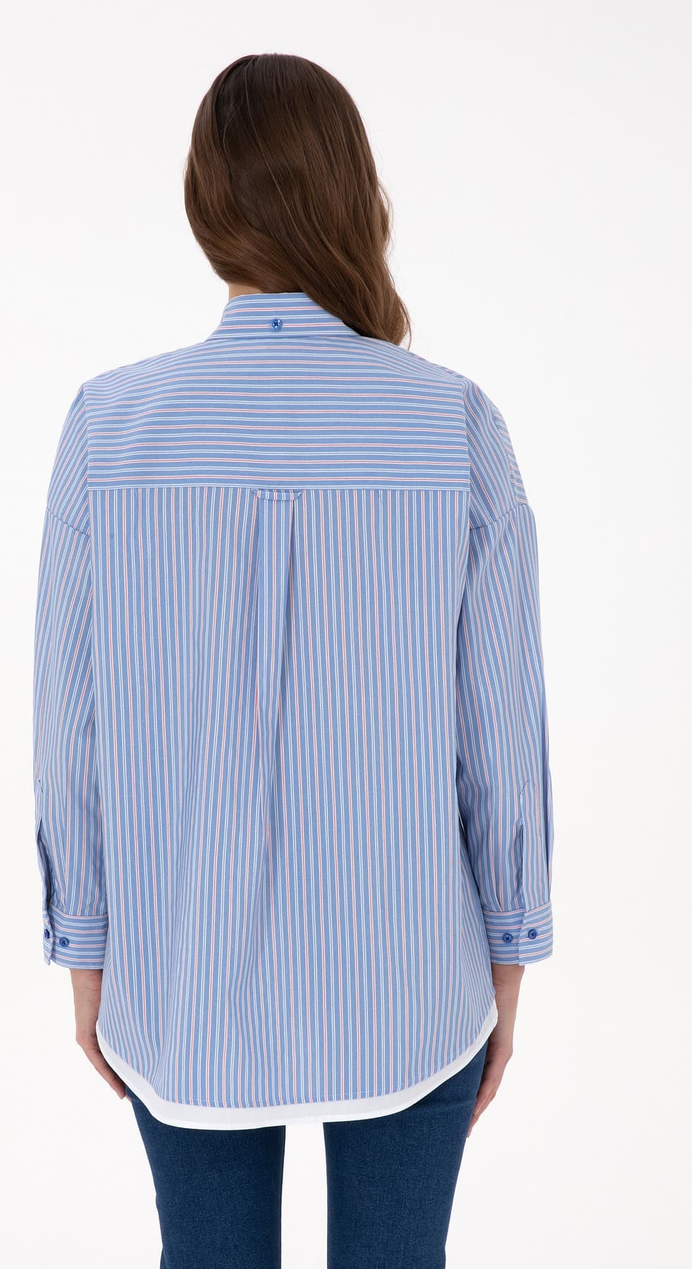 پیراهن زنانه U.S. Polo Assn. راهراه آستینبلند آبی سلطنتی مدل 50316369-VR032 پیراهن زنانه U.S. Polo Assn. راهراه آستینبلند آبی سلطنتی مدل 50316369-VR032