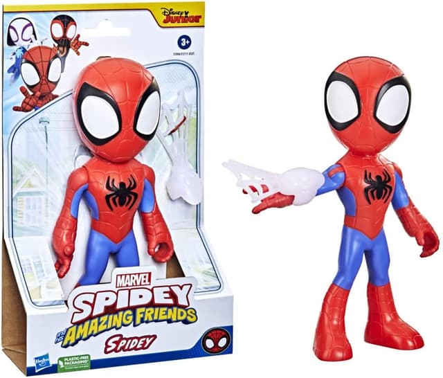 فیگور اکشن کودکانه Spidey and His Amazing Friends مدل Supersized Spidey، 9-Inch فیگور اکشن کودکانه Spidey and His Amazing Friends مدل Supersized Spidey، 9-Inch