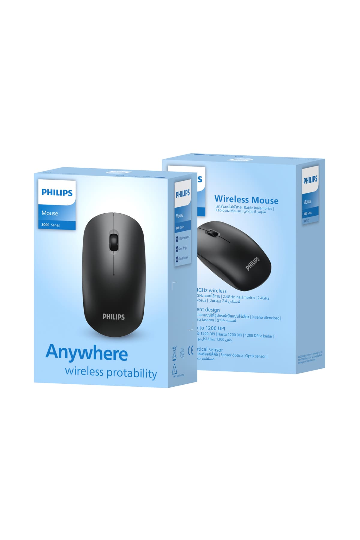 ماوس بیسیم بیصدا مشکی Philips مدل Spk7315 M315 ماوس بیسیم بیصدا مشکی Philips مدل Spk7315 M315