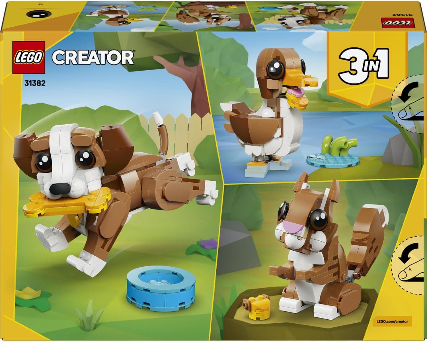 لگو Creator 3 در 1 حیوانات توله سگ بازیگوش مدل 31382 لگو Creator 3 در 1 حیوانات توله سگ بازیگوش مدل 31382
