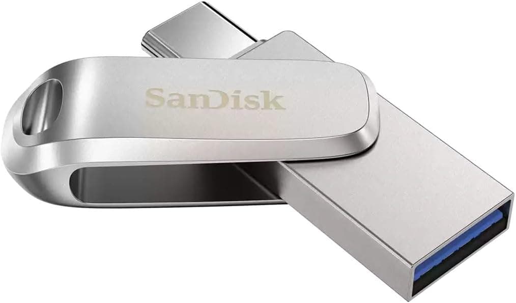 فلش مموری دوگانه SanDisk Ultra Dual Drive Luxe Type-C 256GB USB 3.2 Gen 1 با سرعت 400MB/s نقرهای مدل SDDDC4-256G-G46 فلش مموری دوگانه SanDisk Ultra Dual Drive Luxe Type-C 256GB USB 3.2 Gen 1 با سرعت 400MB/s نقرهای مدل SDDDC4-256G-G46