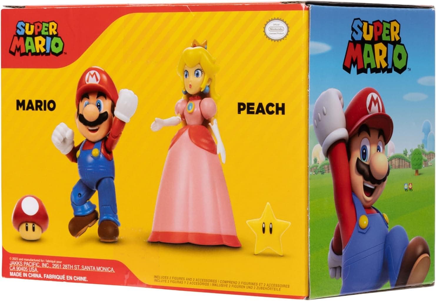 فیگور 4 اینچی دو عددی SUPER MARIO مدل Mario & Peach فیگور 4 اینچی دو عددی SUPER MARIO مدل Mario & Peach
