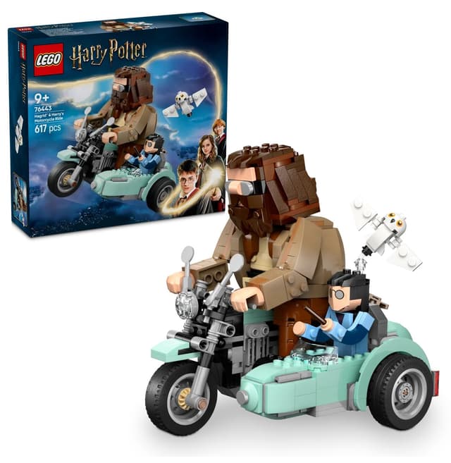 لگو 76443 Harry Potter Hagrid و موتورسیکلت 617 قطعه لگو 76443 Harry Potter Hagrid و موتورسیکلت 617 قطعه