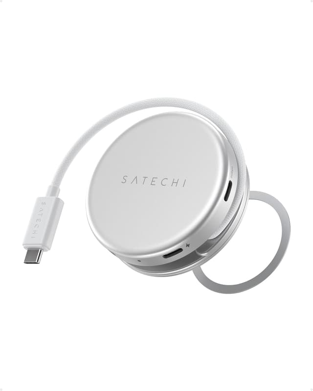 هاب USB-C 5-in-1 SATECHI با HDMI 4K@60Hz و کارتخوان SD نقرهای مدل OntheGo هاب USB-C 5-in-1 SATECHI با HDMI 4K@60Hz و کارتخوان SD نقرهای مدل OntheGo