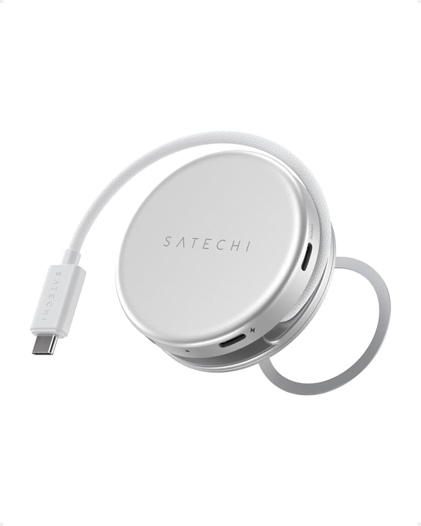 هاب USB-C 5-in-1 SATECHI با HDMI 4K@60Hz و کارتخوان SD نقرهای مدل OntheGo هاب USB-C 5-in-1 SATECHI با HDMI 4K@60Hz و کارتخوان SD نقرهای مدل OntheGo