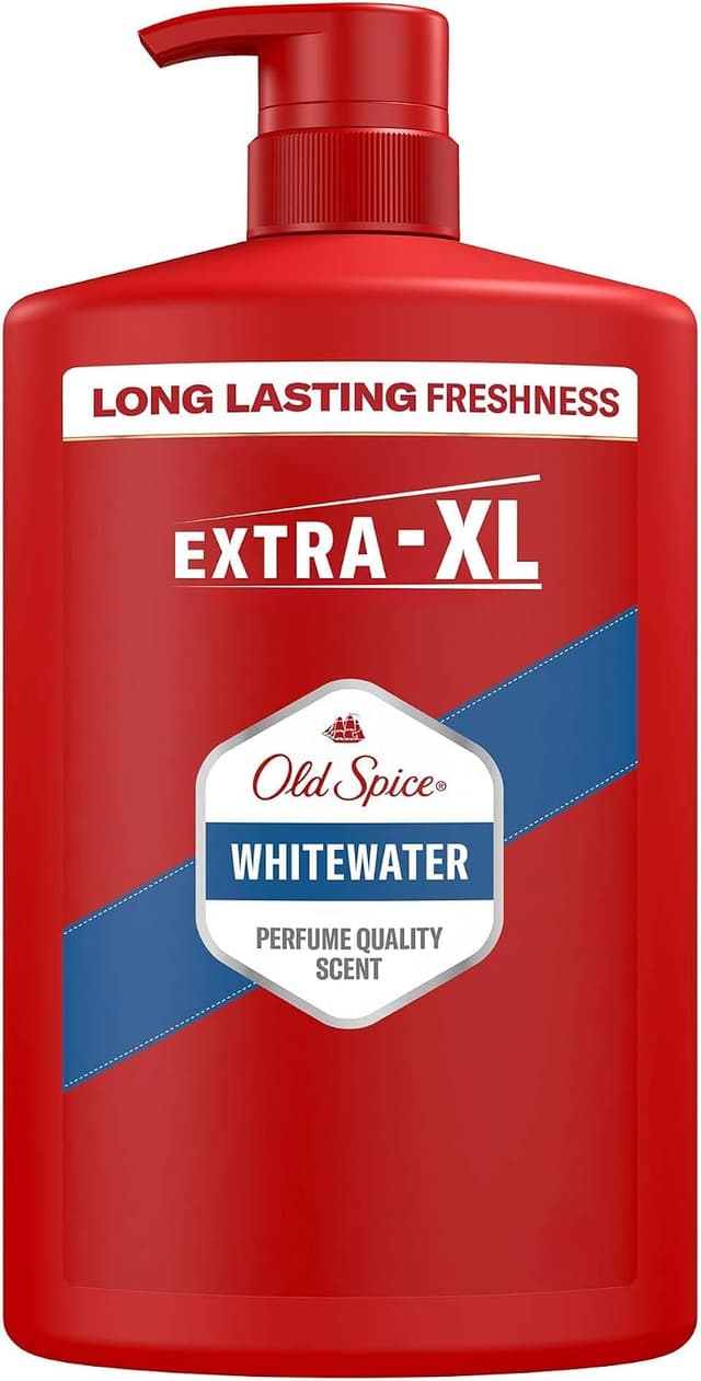 ژل دوش و شامپو مردانه Old Spice Whitewater اکسترا XL 1000 ml ژل دوش و شامپو مردانه Old Spice Whitewater اکسترا XL 1000 ml