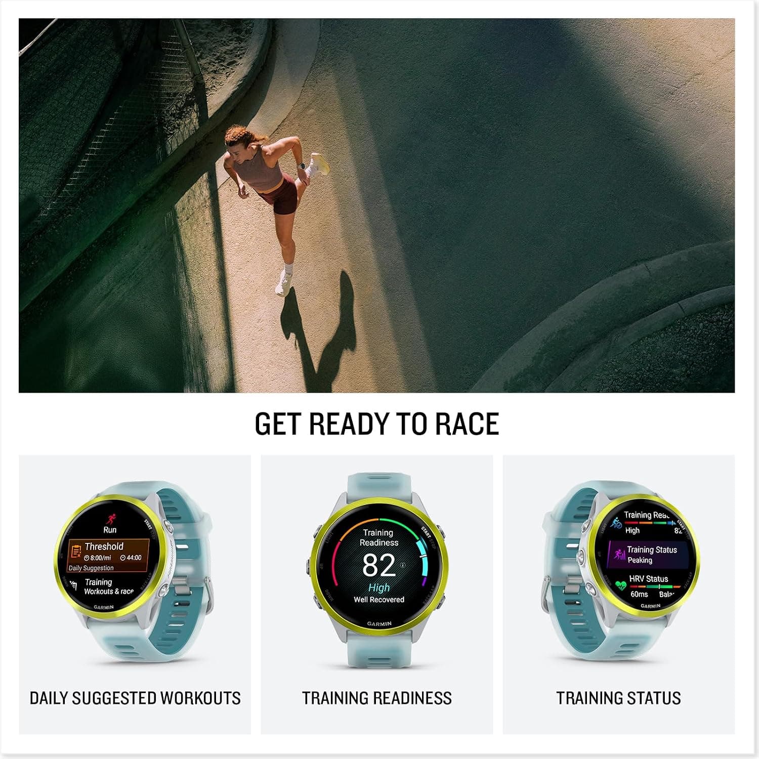 ساعت Garmin مدل Forerunner 570-47 mm زرد و فیروزهای ساعت Garmin مدل Forerunner 570-47 mm زرد و فیروزهای