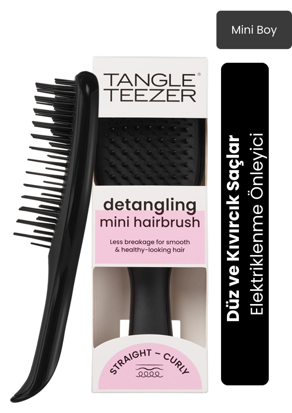 شانه پسرانه Tangle Teezer مینی مشکی ضد الکتریسیته ساکن مدل The Ultimate Detangler شانه پسرانه Tangle Teezer مینی مشکی ضد الکتریسیته ساکن مدل The Ultimate Detangler
