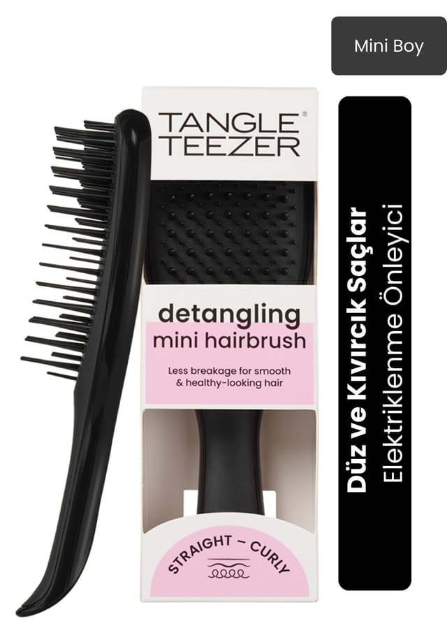 شانه پسرانه Tangle Teezer مینی مشکی ضد الکتریسیته ساکن مدل The Ultimate Detangler شانه پسرانه Tangle Teezer مینی مشکی ضد الکتریسیته ساکن مدل The Ultimate Detangler