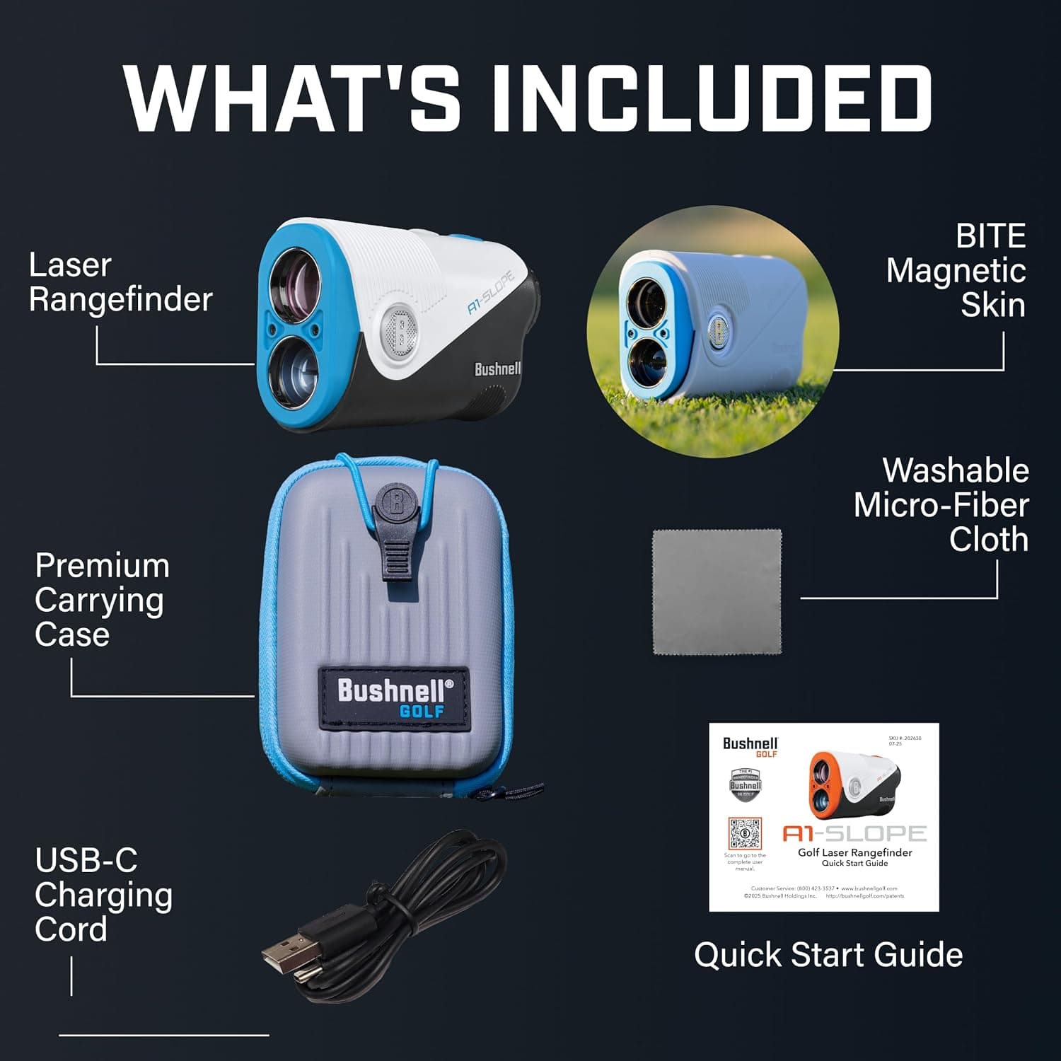 فاصلهیاب لیزری گلف Bushnell مدل A1-Slope فاصلهیاب لیزری گلف Bushnell مدل A1-Slope