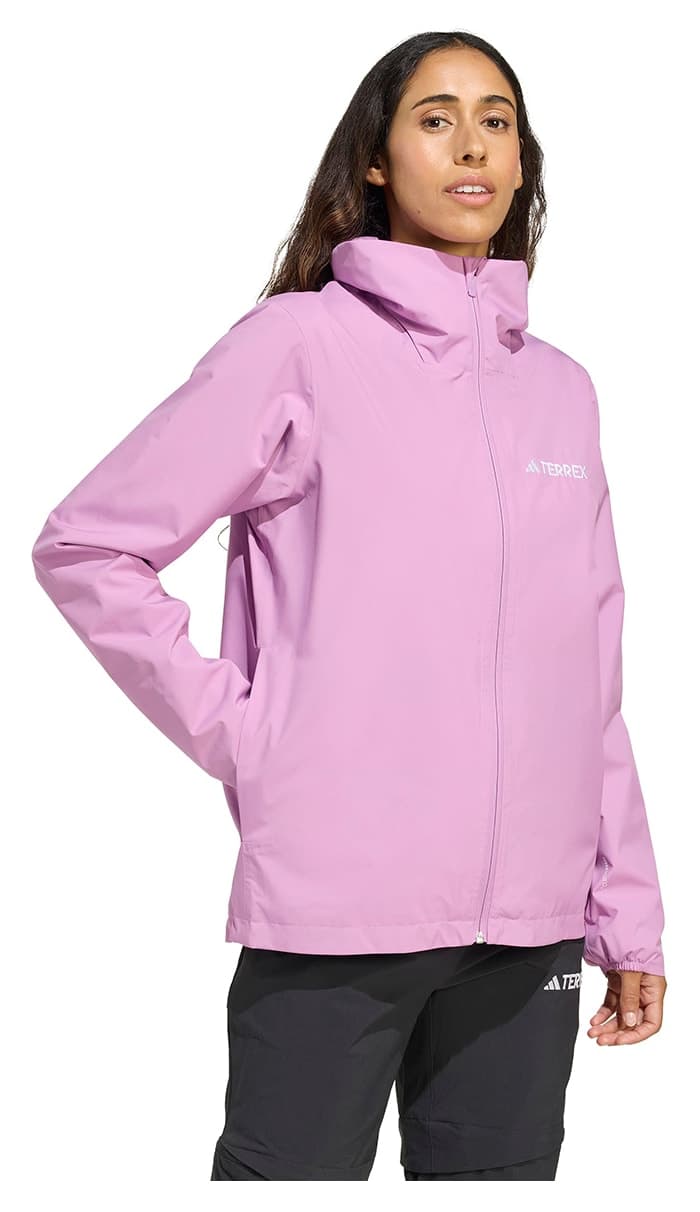 کاپشن زنانه adidas مناسب فضای باز Multi Essentials 2L Rain بنفش مدل JY0481 کاپشن زنانه adidas مناسب فضای باز Multi Essentials 2L Rain بنفش مدل JY0481