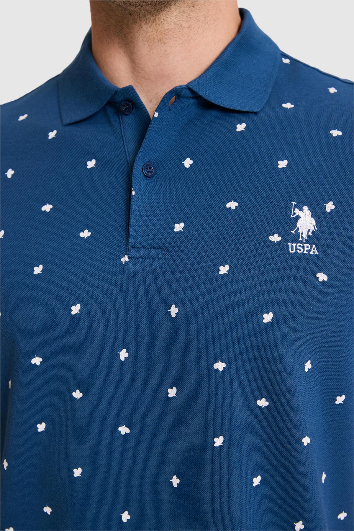 تیشرت مردانه U.S. Polo Assn. فیت معمولی یقه پولو سرمهای روشن مدل 50327004-VR059 تیشرت مردانه U.S. Polo Assn. فیت معمولی یقه پولو سرمهای روشن مدل 50327004-VR059