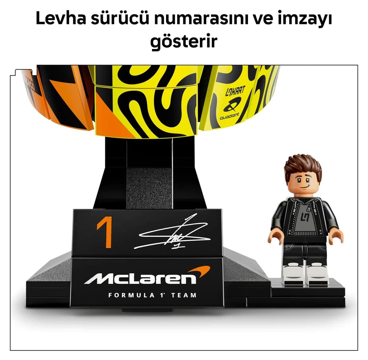 لگو Formula 1 McLaren Lando Norris کلاه ایمنی مدل 43023 لگو Formula 1 McLaren Lando Norris کلاه ایمنی مدل 43023
