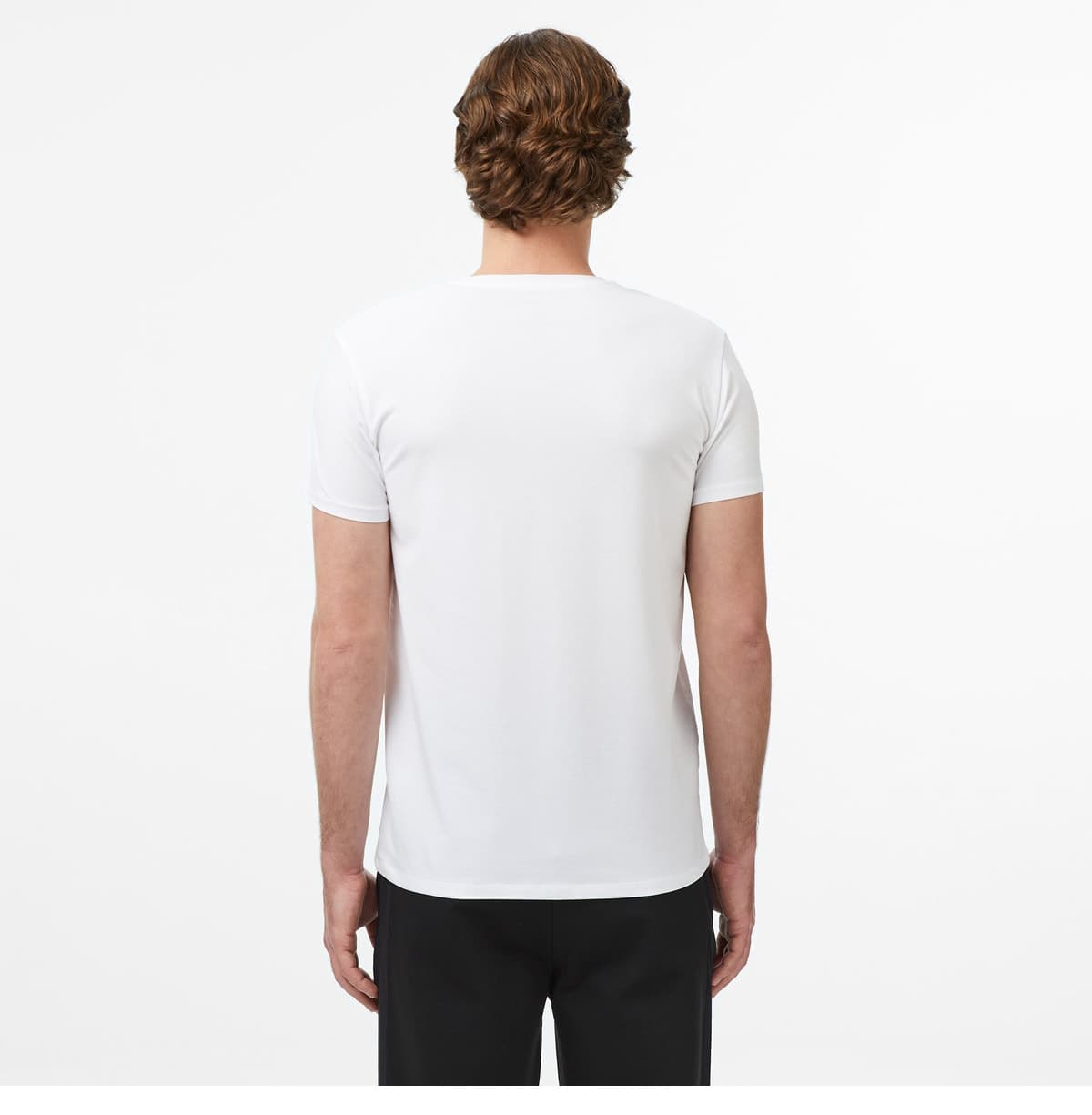تیشرت مردانه Lacoste فیت اسلیم یقه هفت سفید تیشرت مردانه Lacoste فیت اسلیم یقه هفت سفید