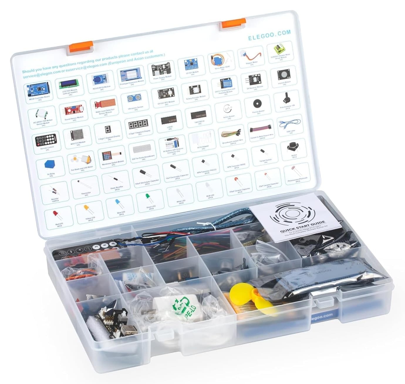 کیت آموزشی شروع پروژه ELEGOO Mega 2560 سازگار با Arduino IDE همراه با آموزش کیت آموزشی شروع پروژه ELEGOO Mega 2560 سازگار با Arduino IDE همراه با آموزش