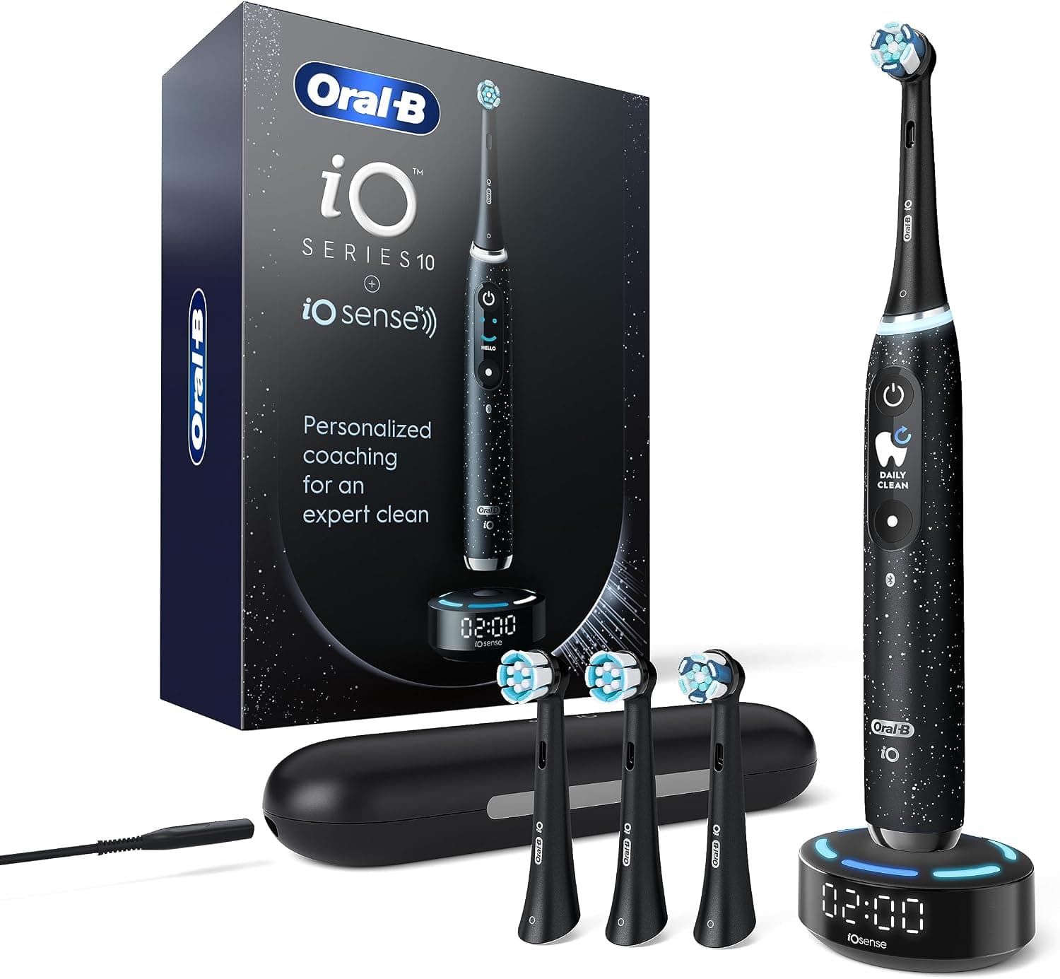 مسواک برقی Oral-B iO Series 10 مشکی کیهانی به همراه 4 سر یدکی مسواک برقی Oral-B iO Series 10 مشکی کیهانی به همراه 4 سر یدکی