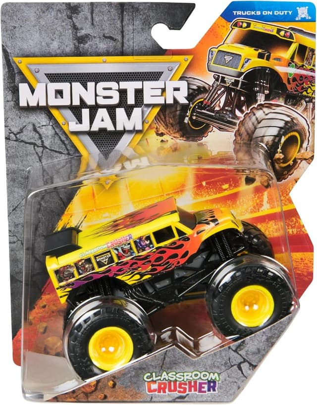 کامیون اسباببازی دایکست Monster Jam مقیاس 1:64 مدل Classroom Crusher School Bus کامیون اسباببازی دایکست Monster Jam مقیاس 1:64 مدل Classroom Crusher School Bus