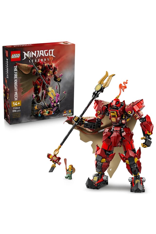 لگو 71846 14 سال به بالا ربات شوالیه آتش NINJAGO (996 قطعه) لگو 71846 14 سال به بالا ربات شوالیه آتش NINJAGO (996 قطعه)