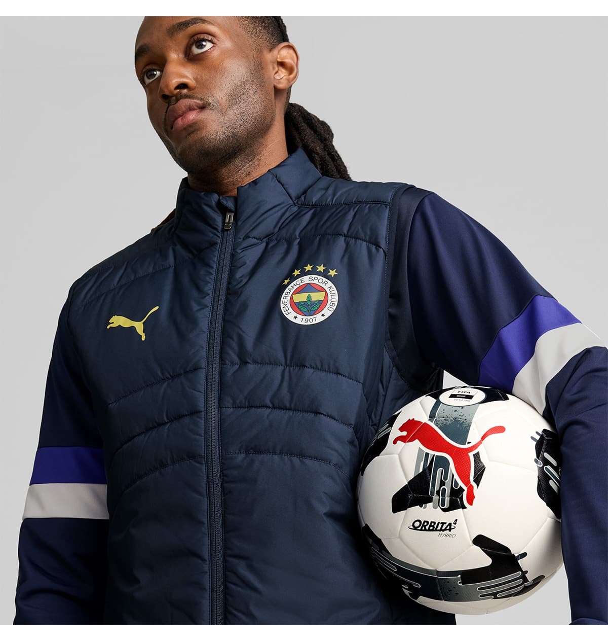 جلیقه مردانه Puma طرح Fenerbahçe سرمهای جلیقه مردانه Puma طرح Fenerbahçe سرمهای