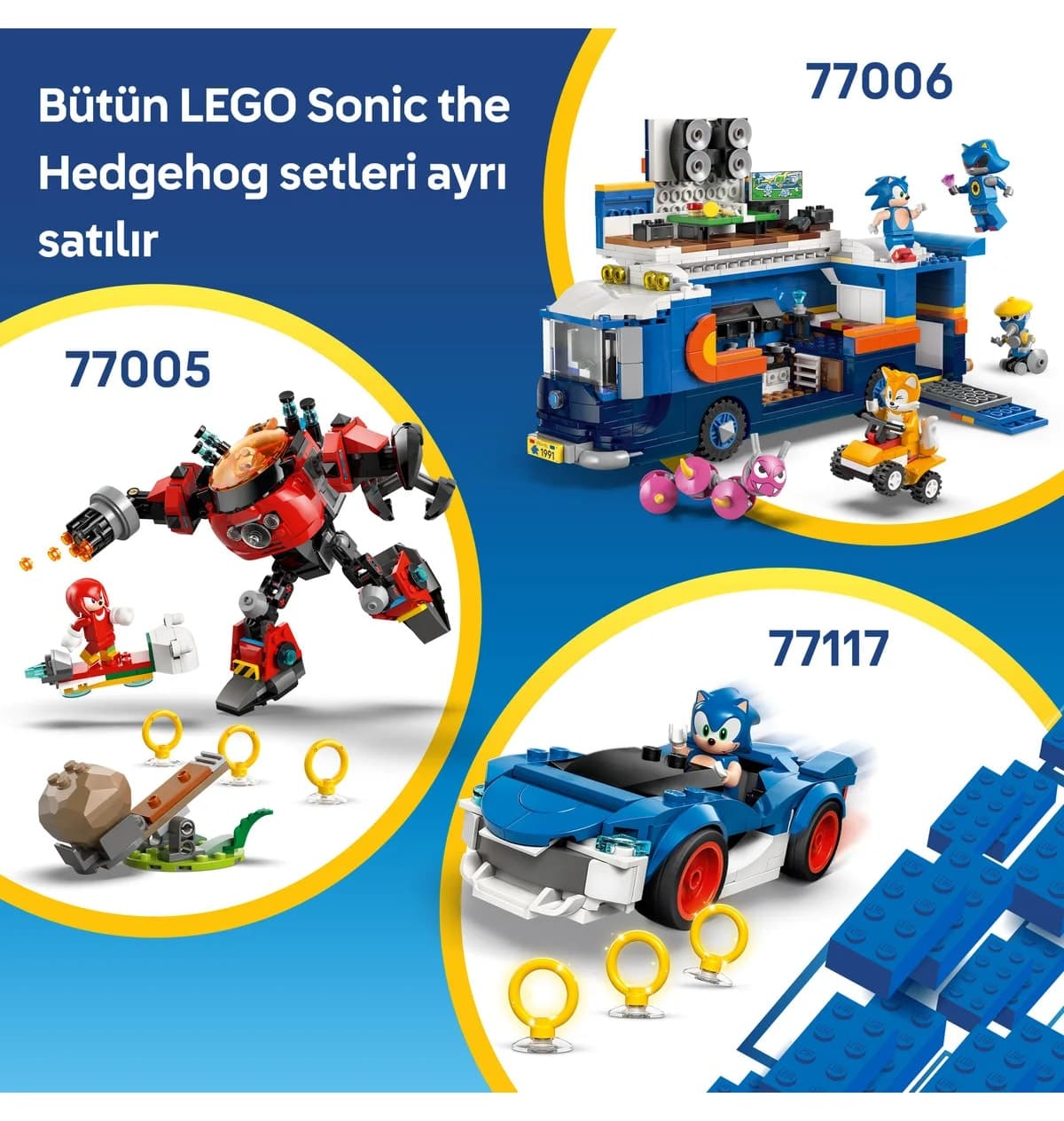 لگو Sonic Silver's Car مقابل Knuckles' Monster Truck مدل 77118 لگو Sonic Silver's Car مقابل Knuckles' Monster Truck مدل 77118