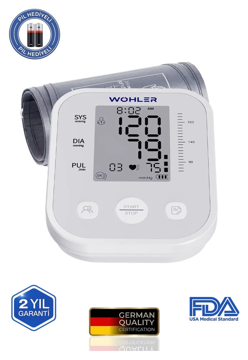 دستگاه فشارسنج دیجیتال بازویی Wohler مدل TYPC-E حافظه 99 تایی با کیف دستگاه فشارسنج دیجیتال بازویی Wohler مدل TYPC-E حافظه 99 تایی با کیف