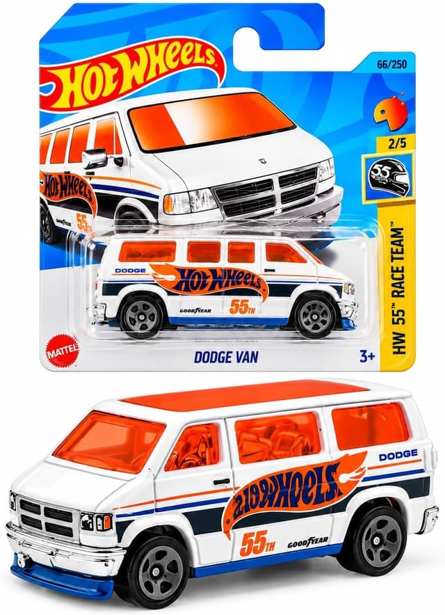 ماشین اسباب بازی Hot Wheels مدل Dodge Van سفید ماشین اسباب بازی Hot Wheels مدل Dodge Van سفید
