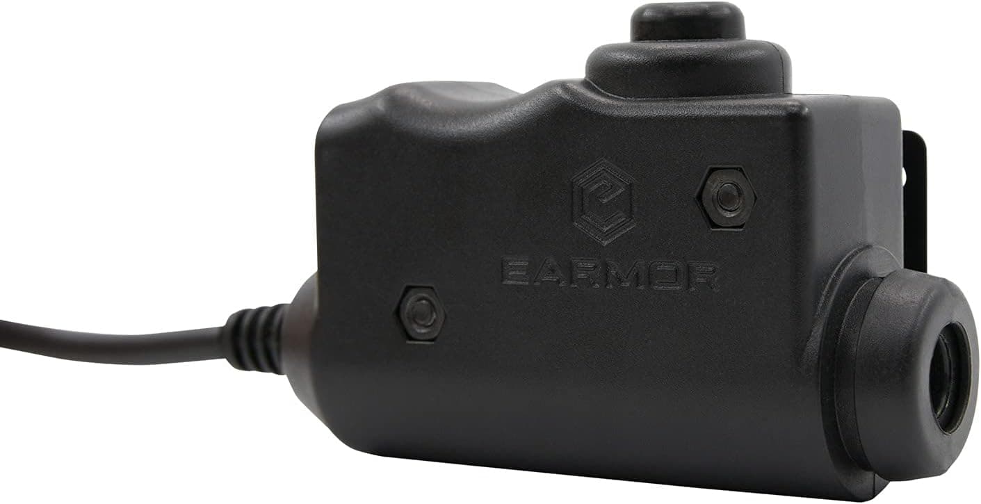 آداپتور رادیو تاکتیکی EARMOR نسخه Kenwood و Baofeng، فیش 7.0 استاندارد نظامی PTT مشکی آداپتور رادیو تاکتیکی EARMOR نسخه Kenwood و Baofeng، فیش 7.0 استاندارد نظامی PTT مشکی