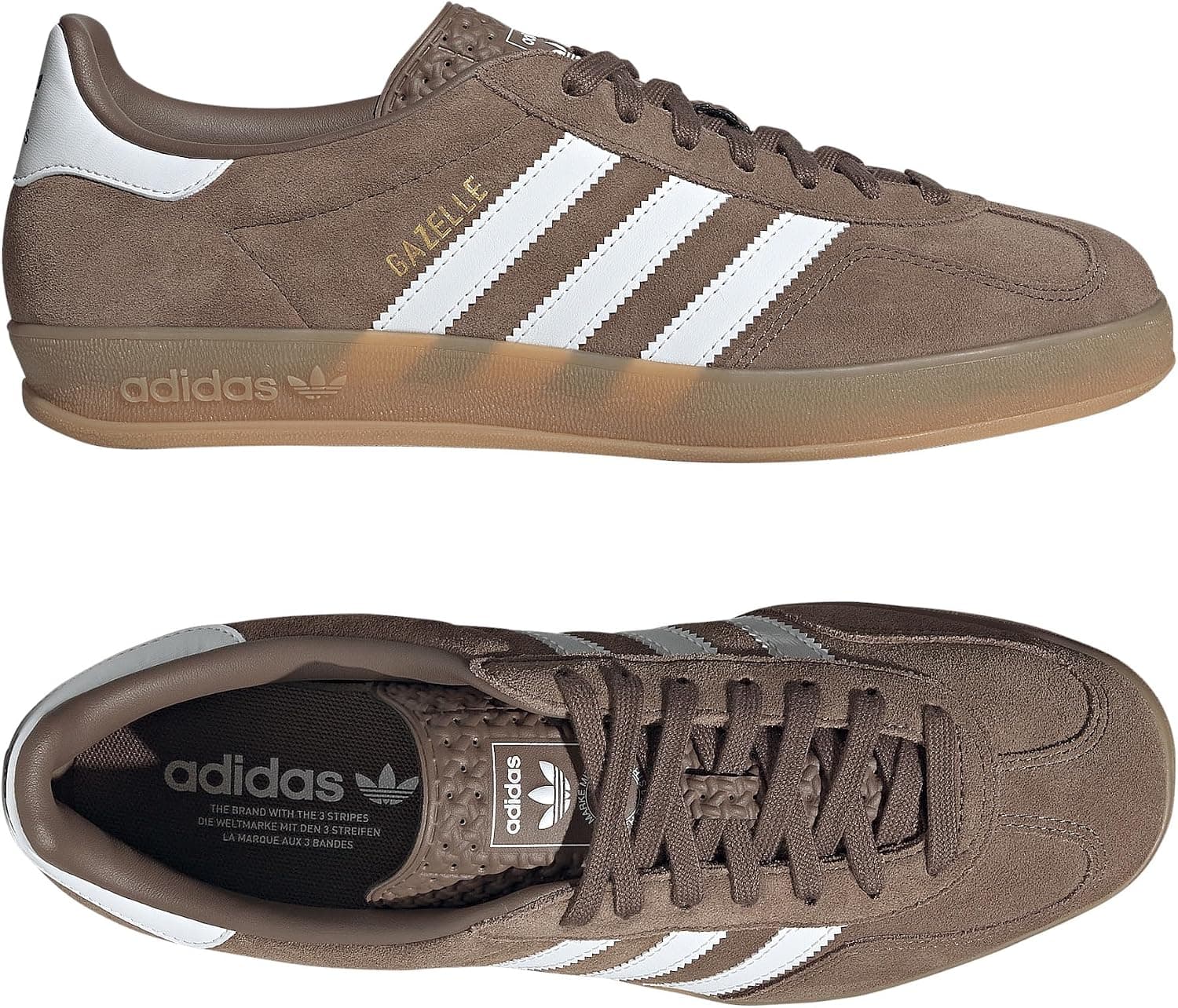 کفش ورزشی یونیسکس adidas Originals مدل Gazelle Indoor قهوهای 36 EU کفش ورزشی یونیسکس adidas Originals مدل Gazelle Indoor قهوهای 36 EU