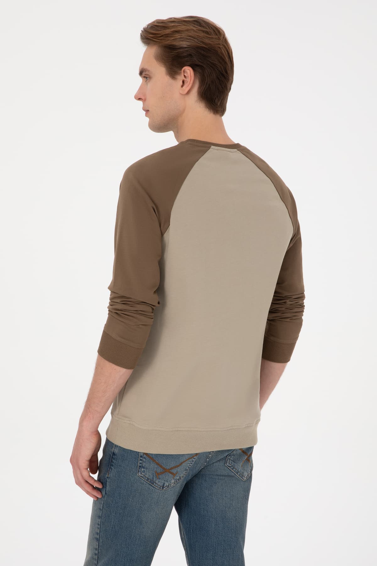 سوئیشرت مردانه U.S. Polo Assn. یقه گرد فیت معمولی خاکی نازک مدل 50315420-VR027 سوئیشرت مردانه U.S. Polo Assn. یقه گرد فیت معمولی خاکی نازک مدل 50315420-VR027