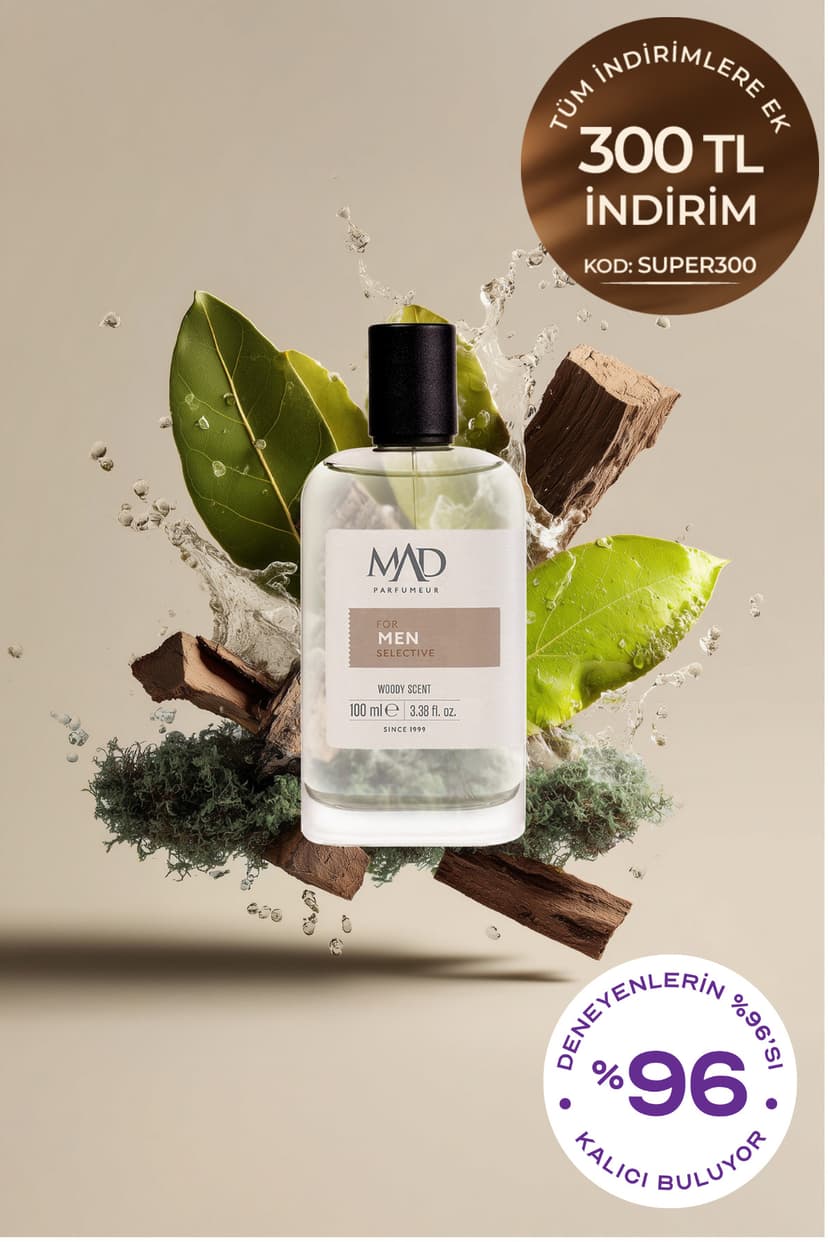 عطر مردانه Mad Parfüm انتخابی 100 ml مدل W180 عطر مردانه Mad Parfüm انتخابی 100 ml مدل W180