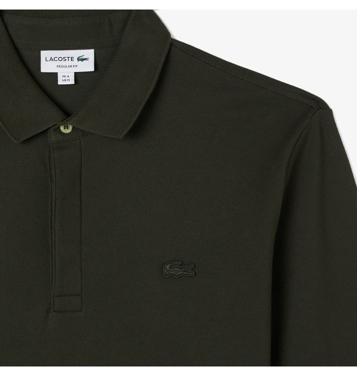 پولو مردانه Lacoste فیت معمولی آستین بلند خاکی مدل Paris پولو مردانه Lacoste فیت معمولی آستین بلند خاکی مدل Paris