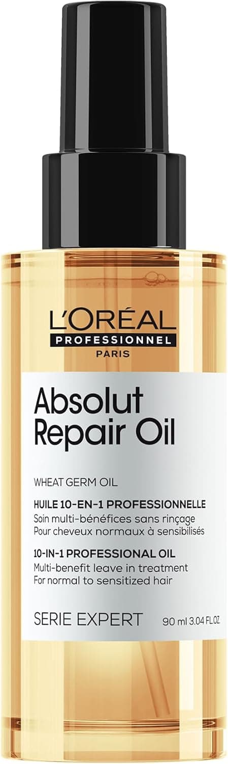 روغن موی مغذی و ضدوز برای موهای خشک و آسیبدیده L’Oréal Professionnel Absolut Repair با روغن جوانه گندم SERIE EXPERT 90ml روغن موی مغذی و ضدوز برای موهای خشک و آسیبدیده L’Oréal Professionnel Absolut Repair با روغن جوانه گندم SERIE EXPERT 90ml