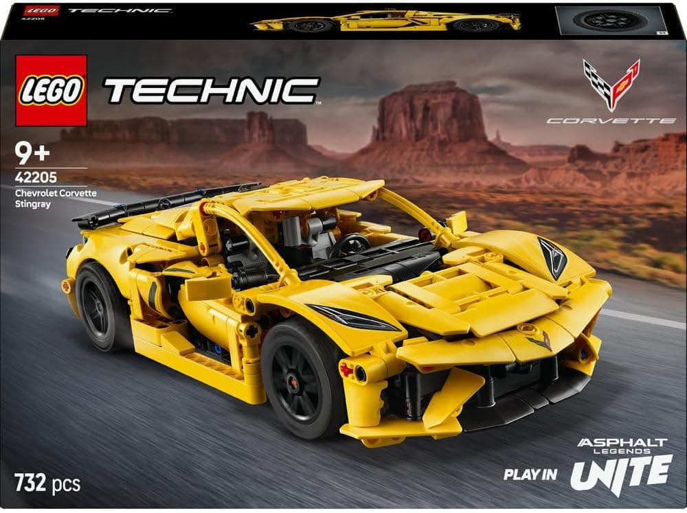 لگو Technic Chevrolet Corvette Stingray خودرو مدل 42205 لگو Technic Chevrolet Corvette Stingray خودرو مدل 42205